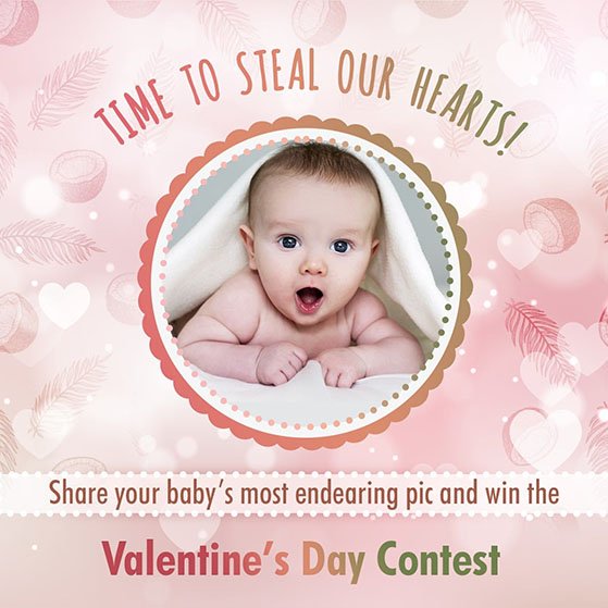 Valentine's Day baby photo contest