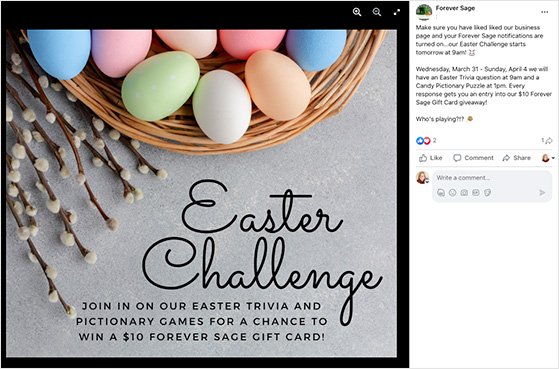 Easter giveaway ideas trivia contest