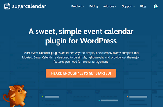 Sugar Calendar best WordPress event calendar plugins