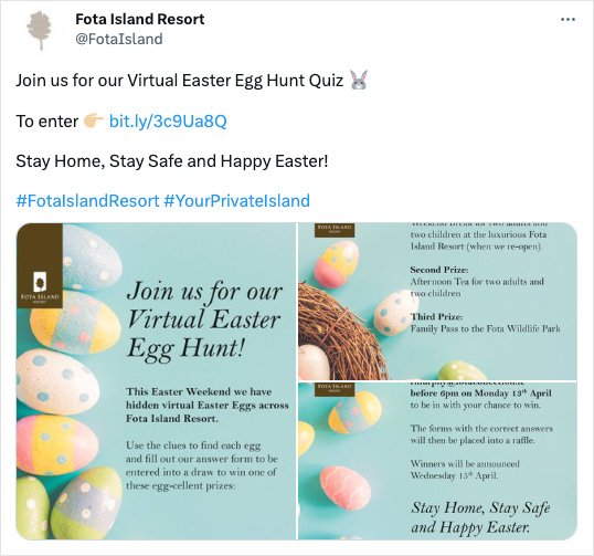 Virtual egg hunt Easter giveaway ideas