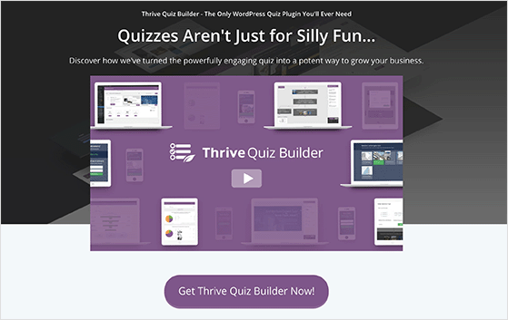 Thrive Quiz Builder and gamification plugins for WordPress