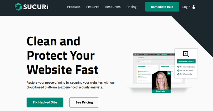 Sucuri best WordPress security plugin