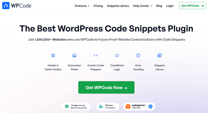 WPCode best WordPress code snippets plugin