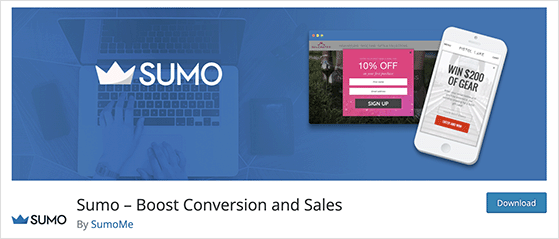 Sumo WordPress popup plugin