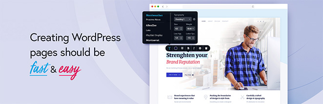 Brizy drag and drop WordPress page builder