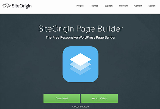 Site Origin WordPress page builder
