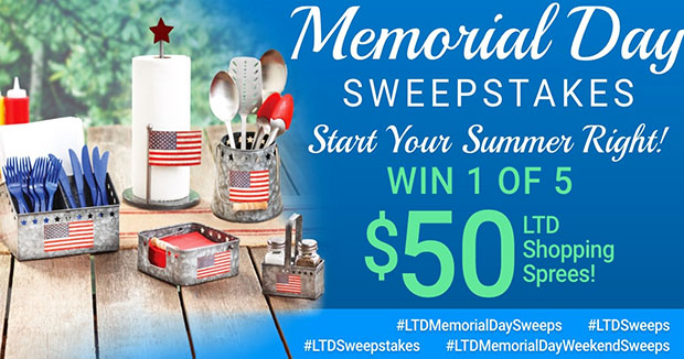 Memorial Day sweepstakes example