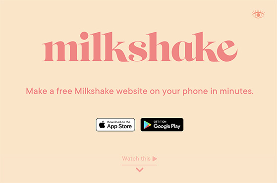 Milkshake link in bio instagram tool
