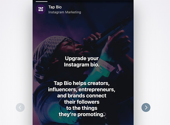 tap.bio link in bio instagram tool