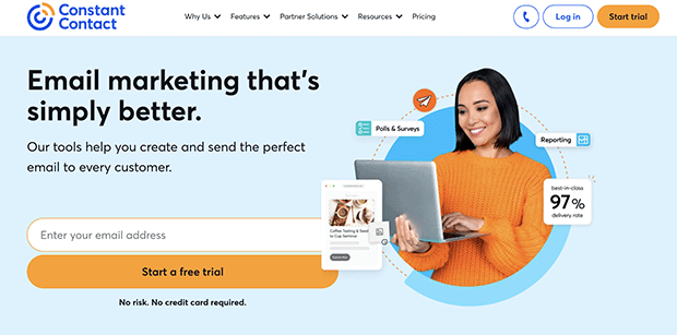 Constant Contact, the best Wishpond alternative for email marketing