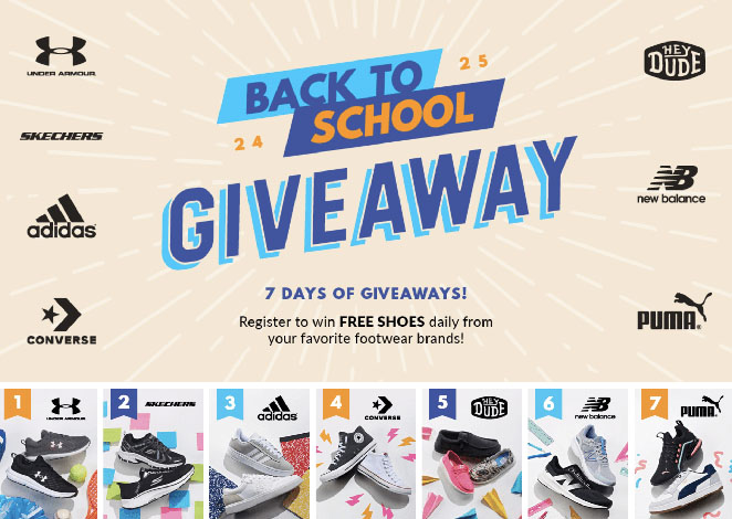 Athletic gear back-to-school-giveaway example