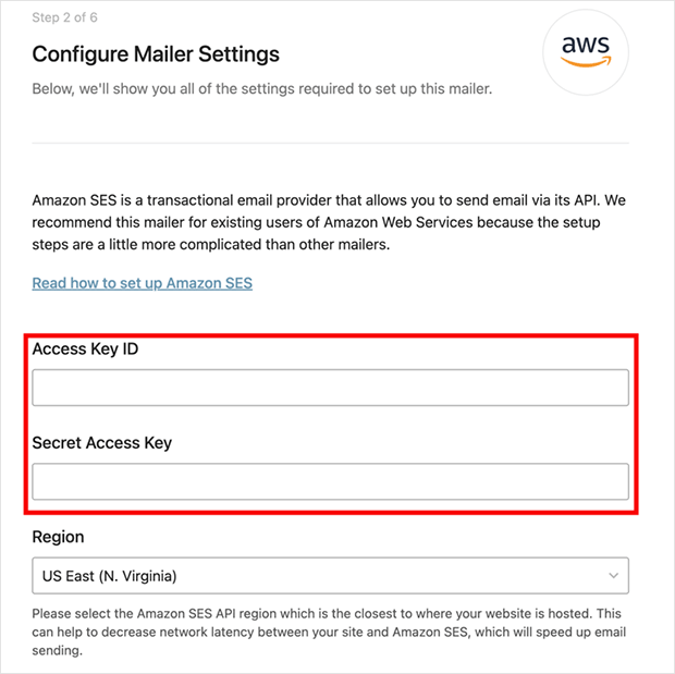 Set Up Amazon SES Mailer in WP Mail SMTP