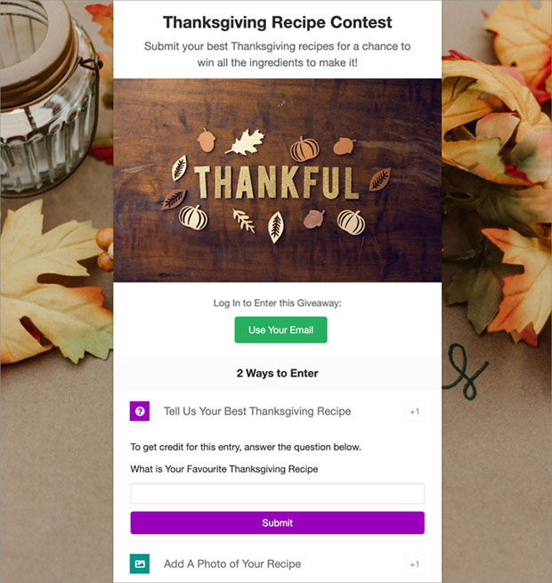 15 Thanksgiving Giveaway Ideas to Drive Holiday Sales