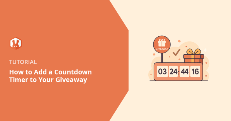 How to Add a Countdown Timer to Your Giveaway in WordPress