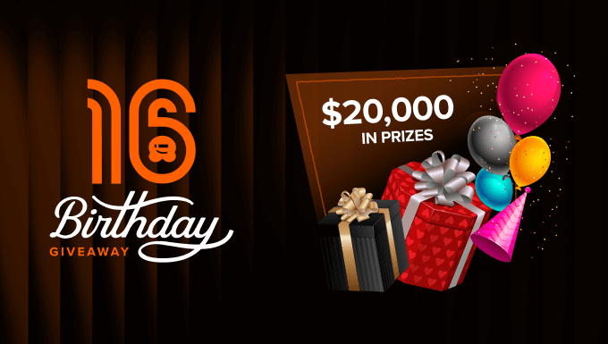 16th-birthday-in-post - RafflePress WPBeginner 16th birthday giveaway promotion offering over ,000 in prizes