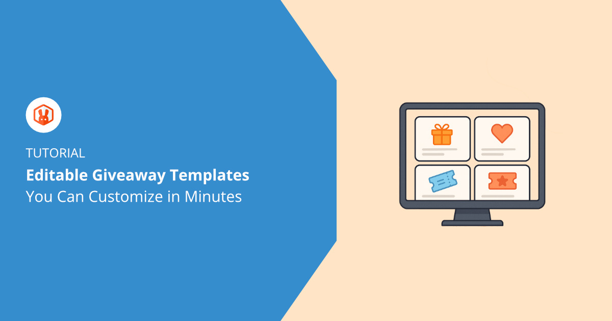 Editable Giveaway Templates You Can Customize in Minutes