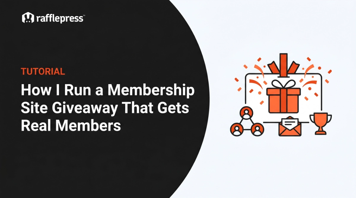 How I Run a Membership Site Giveaway That Gets Real Members